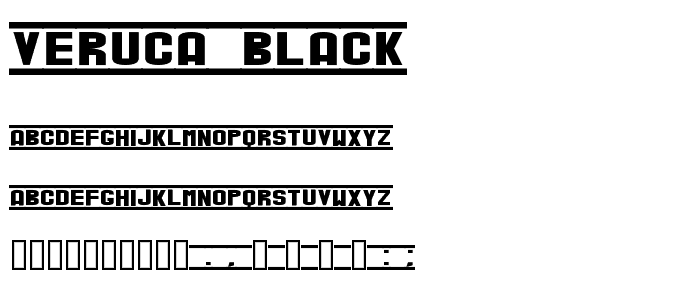 Veruca Black font